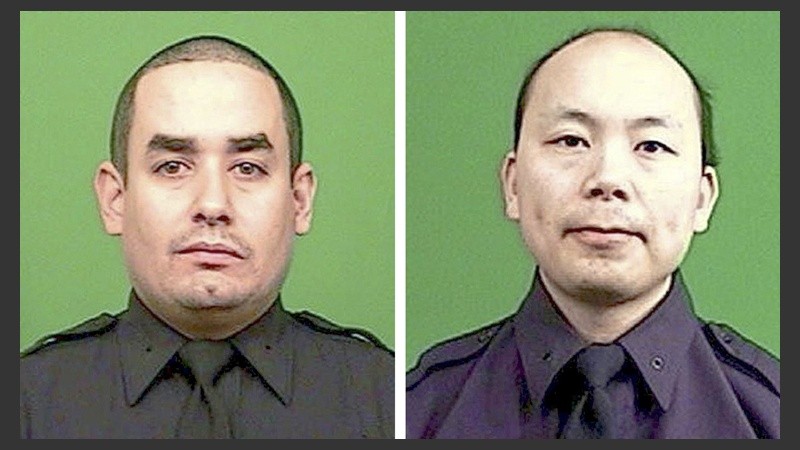 Las víctimas. Rafael Ramos, de 40 y Wenjian Liu, de 32 años.