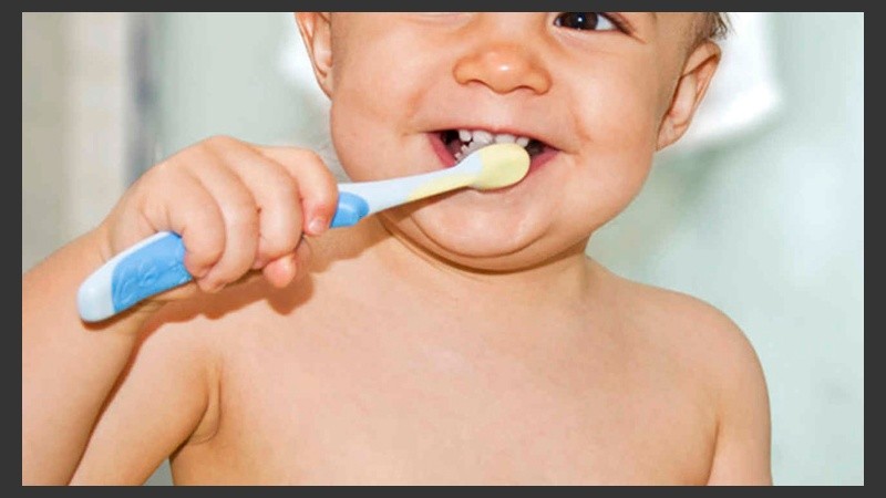El cepillo se reserva para cuando haya dientes y habrá que tener en cuenta que el dentífrico no deberá utilizarse hasta que el niño haya cumplido los 2 años.