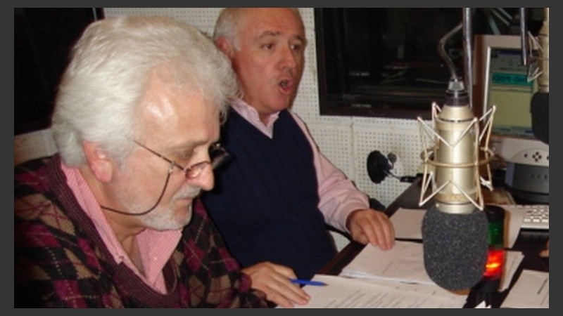Vilarrodona y Conforti en el estudio de Radio 2.