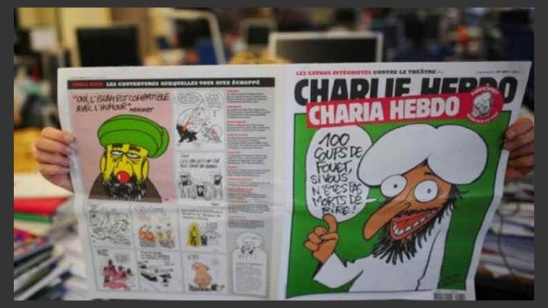 La portada del semanario con una caricatura de Osama Bin Laden.