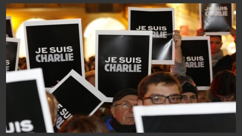 Manifestación en Francia en protesta atentado Charlie Hebdo
