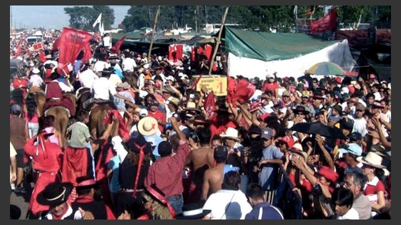 Se calcula más de 200 mil personas este jueves en Mercedes, Corrientes.