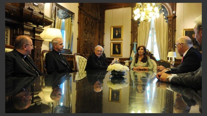 Integrantes del Episcopado se reunieron en diciembre con Cristina y Timerman.