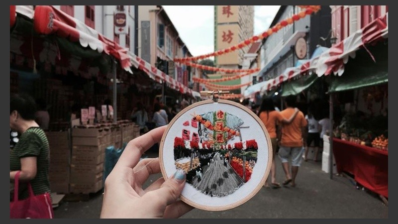 En Chinatown, Singapur.