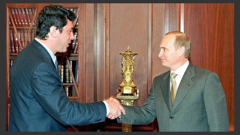  Boris Nemtsov y Vladimir Putin en una foto de archivo.