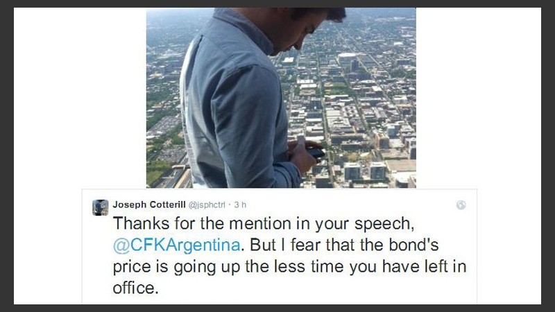 El periodista económico contestó a Cristina por Twitter.