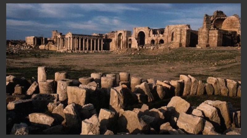 Las ruinas de Hatra, que fueron destruidas por los yihadistas. 