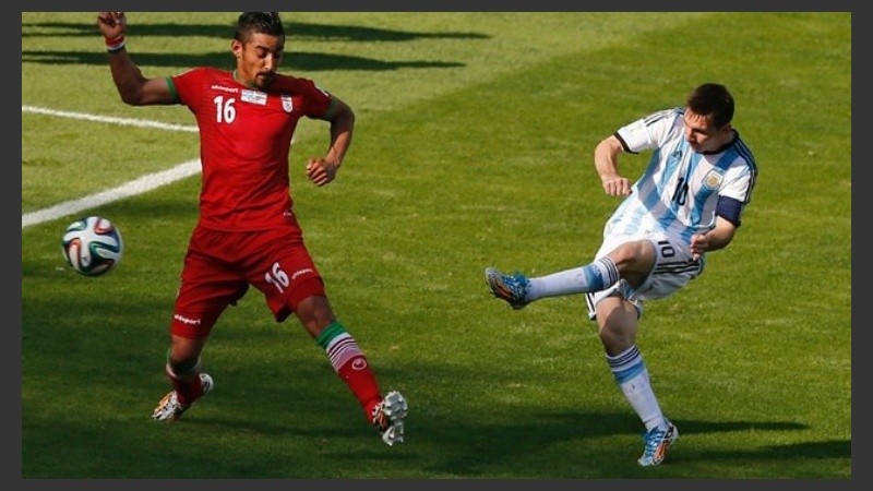 En el último instante del partido, Messi había logrado el único gol frente a Irán
