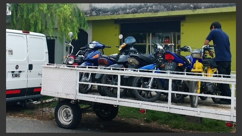 Diez motos fueron llevadas al depósito municipal.