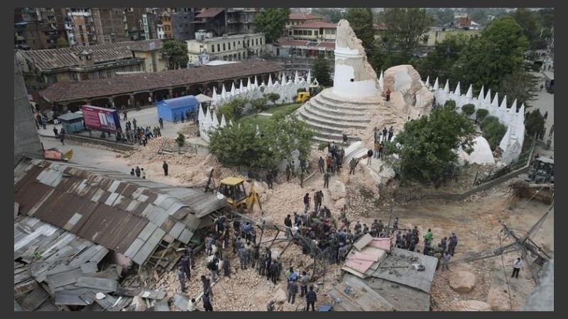 Tremendas imágenes del terremoto en Nepal. 