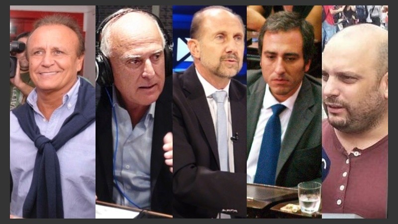 Cinco en carrera: Del Sel, Lifschitz, Perotti, Martínez y Crivaro.