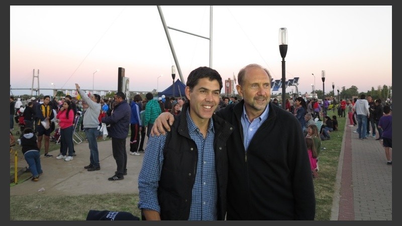 Perotti y Ramos estuvieron en el evento de Granadero Baigorria.