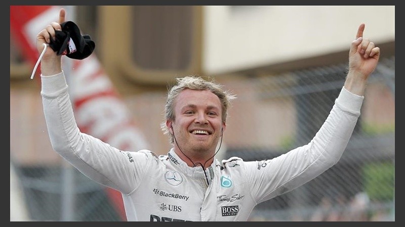 Rosberg celebró en Montecarlo.