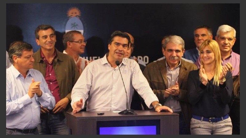 El precandidato presidencial del FpV Florencio Randazzo, Julián Domínguez y el jefe de Gabinete, Aníbal Fernández, estuvieron en Resistencia.