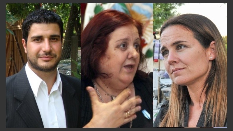 Marcos Cleri, Chiqui González y Anita Martínez; candidatos a diputados.
