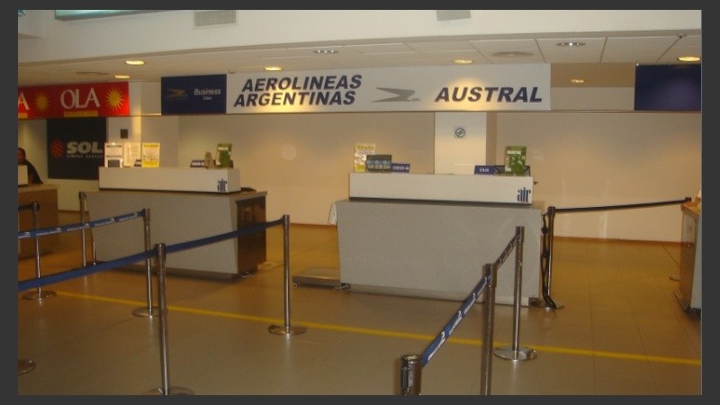 En el aeropuerto de Rosario hay viajes que no llegarán.