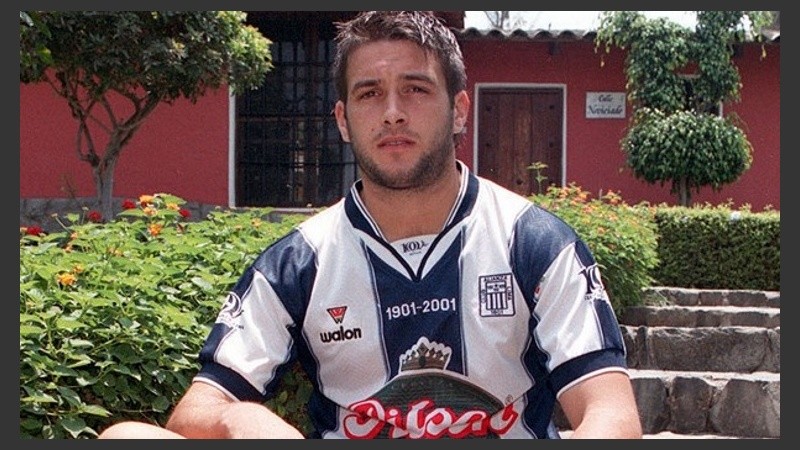 Carlos Barrionuevo en su paso por el Alianza Lima de Perú. 