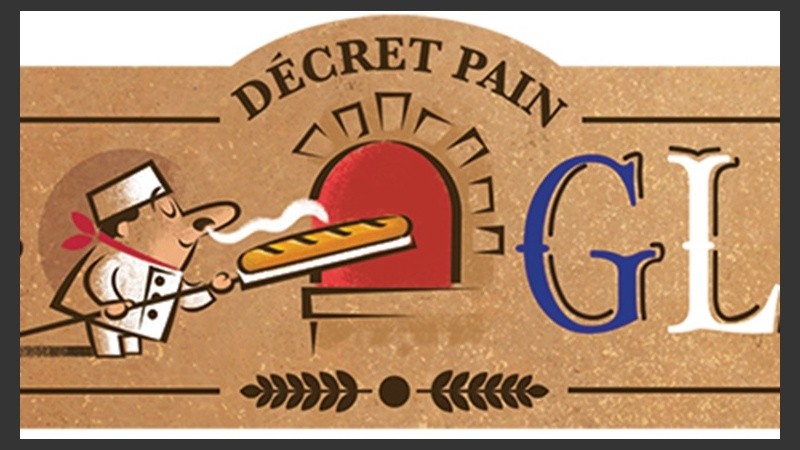 El homenaje de Google al pan francés.
