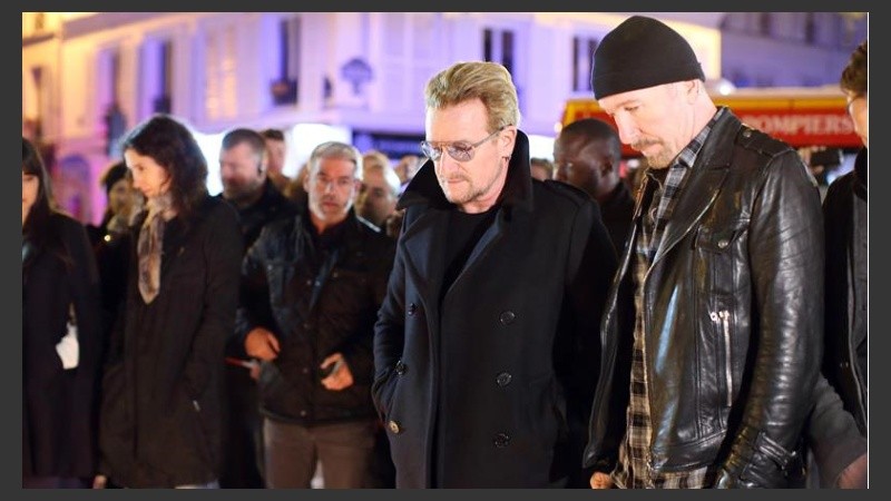 Para la fecha de los atentados, U2 ya se encontraba en la capital francesa.