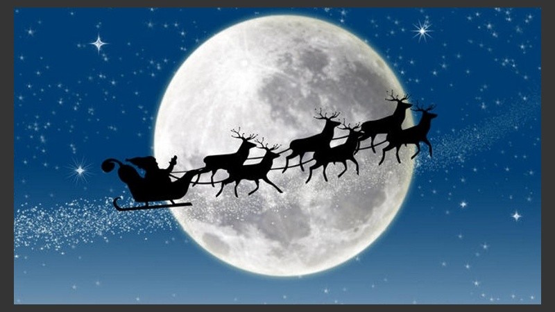 Papá Noel llegará con luna llena. 
