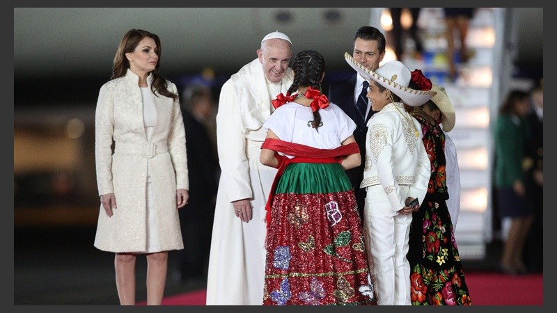 El Papa ya está en México tras su visita a Cuba días atrás. (EFE)