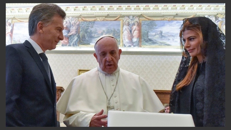Macri habló después de su encuentro con el Papa.