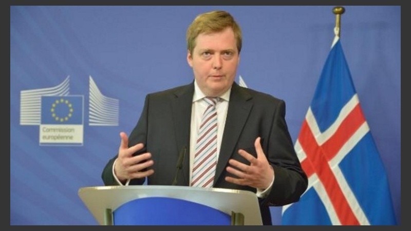 El renunciante primer ministro de Islandia.