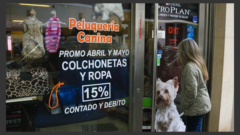 Desde 100 pesos en adelante se pueden conseguir los abrigos para los perros. En algunos comercios hay descuentos especiales. (Rosario3.com)