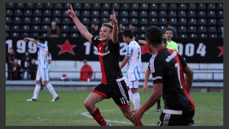 El gol de Rotondi el domingo pasado frente a Atlético Tucumán. 