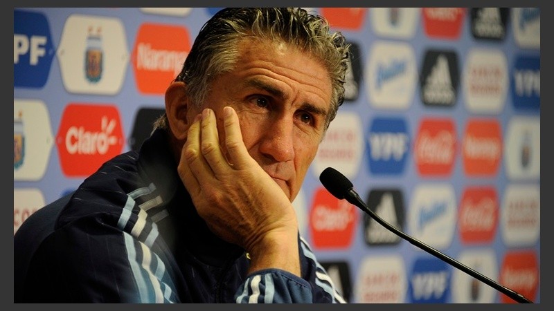 El entrenador argentino en la conferencia de este domingo.