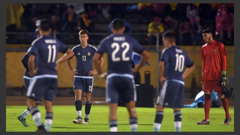 La tristeza argentina tras el 0-3.