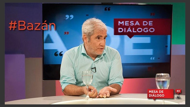 Osvaldo Bazan, en su paso por Mesa de Diálogo en El Tres. 