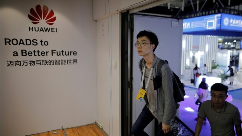 Un stand de Huawei en la Semana Tecnológica de China.
