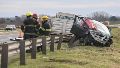 Automovilista cruzó de carril en la autopista a Santa Fe, chocó a otro vehículo y murió
