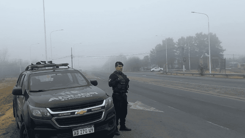 Seguridad Vial alertó por densos bancos de niebla en toda la provincia.