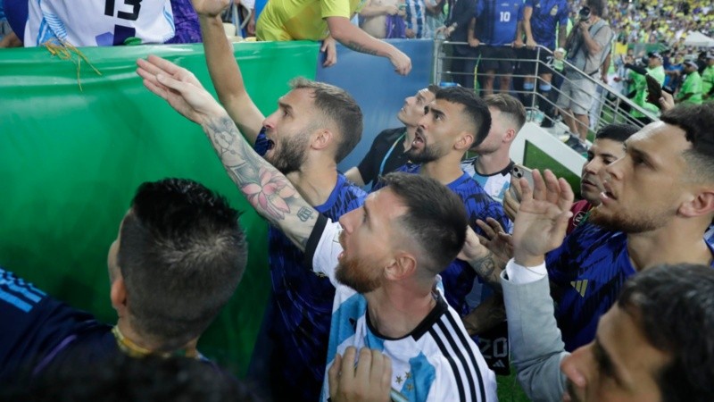 Los incidentes en el partido Brasil - Argentina.