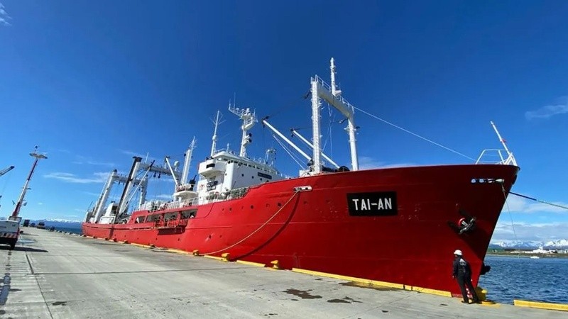 El buque Tai An es una nave de bandera argentina, pero propiedad de un empresario chino.