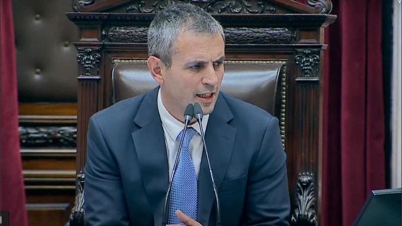 El presidente de la Cámara baja, Martín Menem.