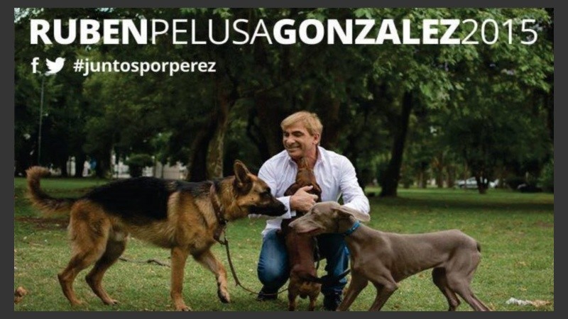 Afiche promocional de campaña de Rubén 