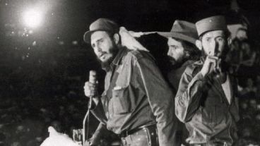 Una imagen histórica de Fidel en los principios de la revolución (EFE).