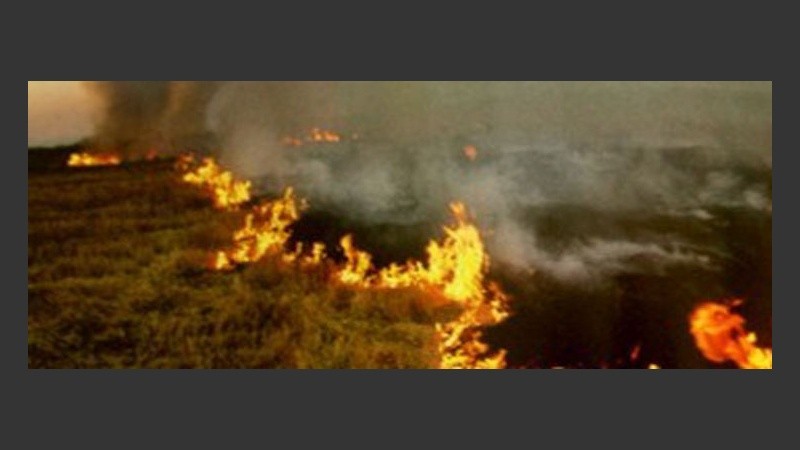 Las llamas en las islas, las cenizas en Rosario.
