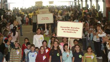 Chicos de todas partes del país participan en El Congresito (F.Trovato/Municipalidad).