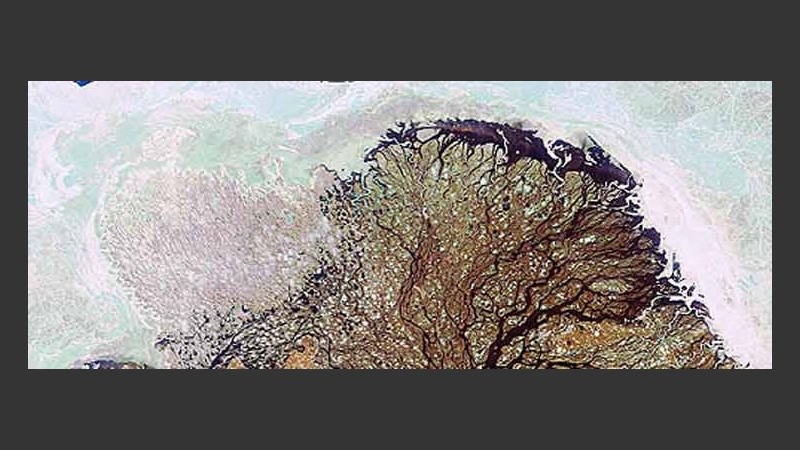 El delta del río Lena en Rusia.