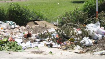 Las verdulerías de la zona también usan el lugar para depositar los residuos