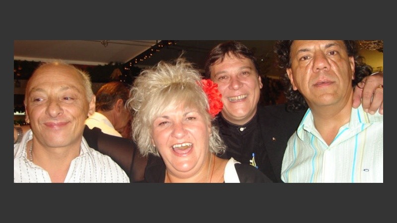 Marcelo Megna, Gachi Roldán, el Mago Barry y Norberto Moyano.