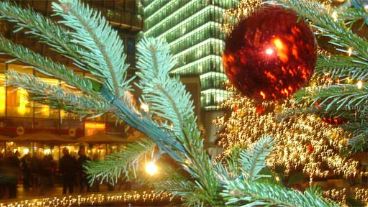 El arbol decorado, una tradición que se mantiene.