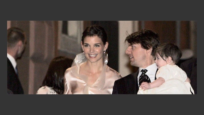 Molestos y mediáticos, Tom Cruise y Katie Holmes se casaron y tuvieron una hija.