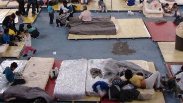 El sábado en Newell's sólo quedaban 198 familias de evacuados, el resto estaba de vuelta en su casa.