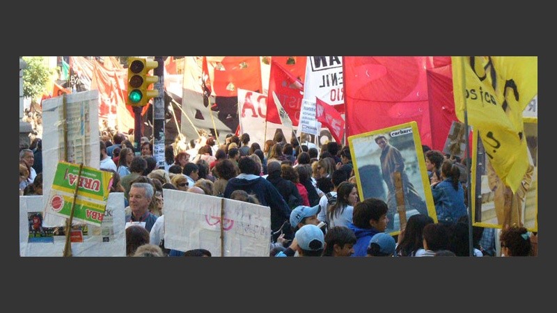 La manifestación fue realmente multitudinaria.