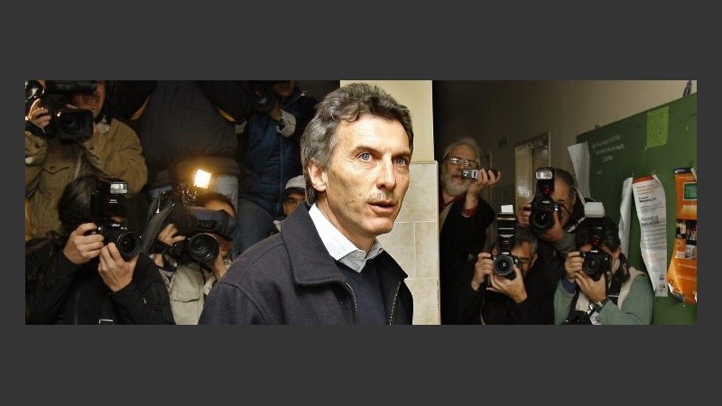 Mauricio Macri, al momento de emitir su voto (EFE).